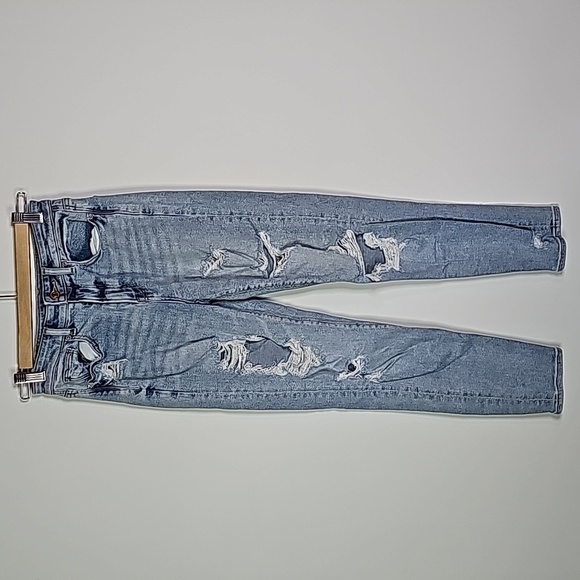 AMERICAN Eagle stretch size 00 distressed mom jeans - Picture 1 of 8